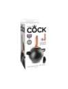 Bola Insuflável King Cock com Dildo Branco 15 cm,2263764