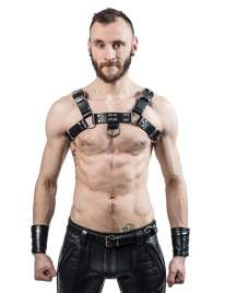 Harness de Couro Mister B Sela Preto,111781