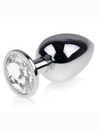 Anal Plug of Steel with Gem Premium 2373876