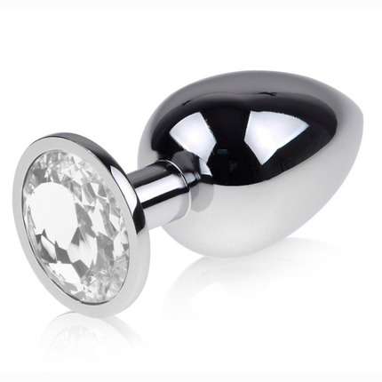 Anal Plug of Steel with Gem-Premium L L L L 2373877