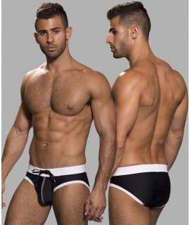 Sunga Andrew Christian Swift Preto/Branco,600040