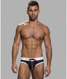 Sunga Andrew Christian Swift Preto/Branco,600040