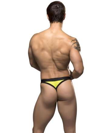 Tanga Gigolo Andrew Christian w/ Almost Naked Amarelo Neon,600012