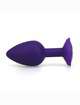 Plug Anal em Silicone Roxo com Jóia Vermelha 7 cm,2403933