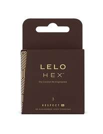 Condoms, Lelo Respect to XL, Hex, 3-pack 3204059