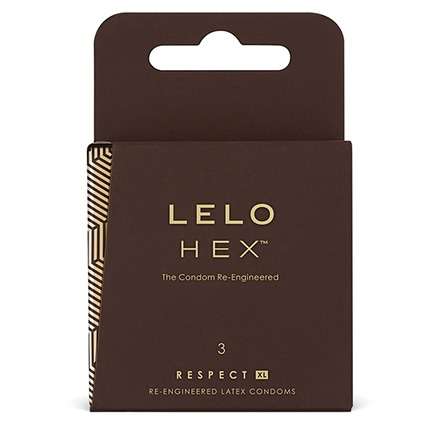 Condoms, Lelo Respect to XL, Hex, 3-pack 3204059