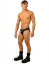 Jockstrap Fist de Couro Preto,1264164