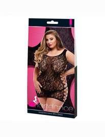 Mini-Dress, a King-Size bed Lapdance Lace Leopard, Black Pink,1974180