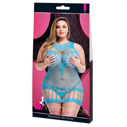 Mini Dress By Lapdance King-Size Bed, Racerback, Blue,1974185