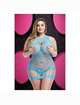 Mini Dress By Lapdance King-Size Bed, Racerback, Blue,1974185