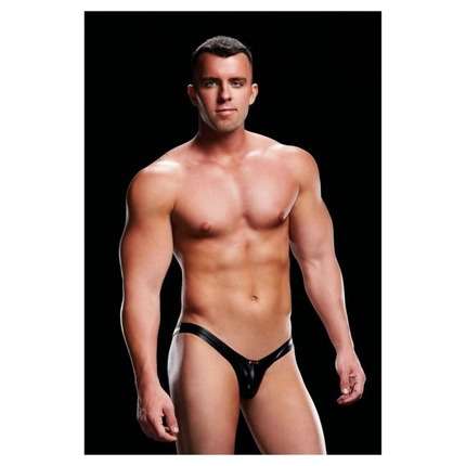 envy wet look open back low rise brief w rise brief black s m 1264213