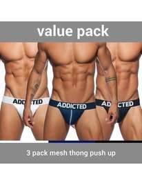 G-Strings Addicted-Pack 3-Pack, Mesh, Push Up,Up 5004307