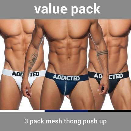 G-Strings Addicted-Pack 3-Pack, Mesh, Push Up,Up 5004307