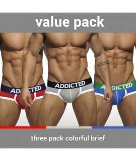 Briefs Addicted Basic Brief Three Pack 500028