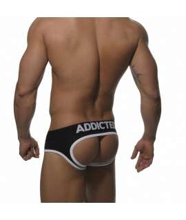 Briefs Addicted Empty Button Black 500023