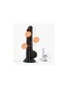 Dildo com Testículos Premium Preto de Silicone Tessudo Crushious 24 cms,2264349