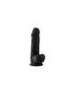 Dildo com Testículos Premium Preto de Silicone Tessudo Crushious 22 cms,2264347