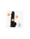 Dildo with Testicles and a Premium Preto Silicone Tessudo Crushious 22 cms 2264347