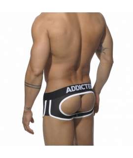 Boxers Addicted Bottomless Mesh Boxer-Black 500034