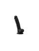 Dildo com Testículos Premium Preto de Silicone Tessudo Crushious 17 cms,2264342