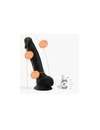 Dildo com Testículos Premium Preto de Silicone Tessudo Crushious 17 cms,2264342