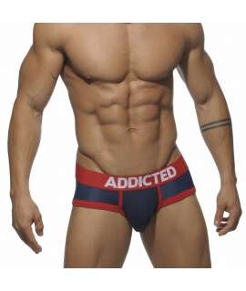 Cuecas Addicted Racing Stripe com Push-up Azul Marinho,500002