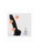 Dildo com Testículos Premium Preto de Silicone Tessudo Crushious 23 cms,2264348