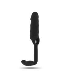 The sleeve for the Penis, Thick with a length and a butt Plug, Sleep, Black,1334394