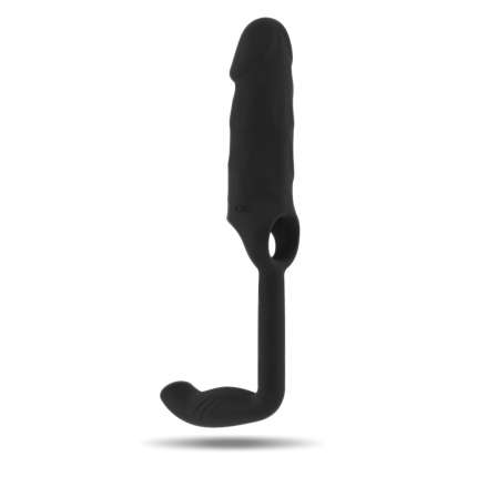 The sleeve for the Penis, Thick with a length and a butt Plug, Sleep, Black,1334394