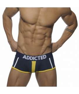 Mini-Boxers Addicted Contrast Racing Stripe Azul Marinho,500020