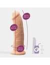 Dildo Premium Beje de Silicone Tessudo Crushious 23 cms,2264338