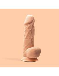 Dildo with Testicles and a Premium Beje Silicone Tessudo Crushious 22 cms 2264339