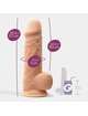 Dildo com Testículos Premium Beje de Silicone Tessudo Crushious 22 cms,2264339