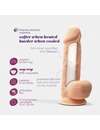 Dildo with Testicles and a Premium Beje Silicone Tessudo Crushious 22 cms 2264339