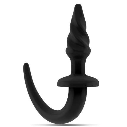 Plug Anal Sono Espiral Preto 15 cms,2434401