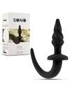 Plug Anal Sono Espiral Preto 15 cms,2434401