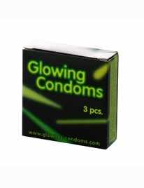 3 x Condoms, Glowing,3204468