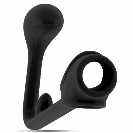 Cockring To Sleep With A Butt Plug In Black,1304500