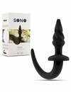 Plug Anal Sono Espiral Preto 10 cms,2434502