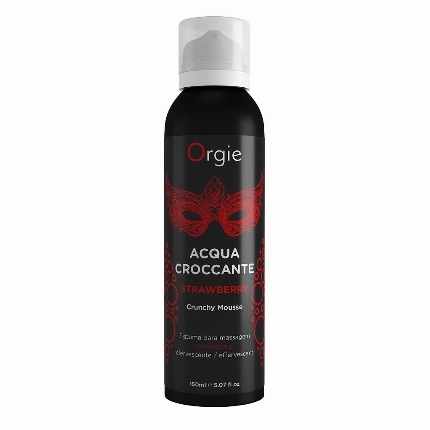 Espuma para Massagem Orgie Acqua Croccante Morango 150 ml,3534507