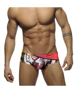 Swimwear Addicted Tiger Print Ad Yellow 500046