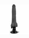 Vibrador Realístico Basecock Preto com Comando 18.5 cm,2184549