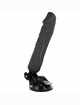 Vibrador Realístico Basecock Preto com Comando 20 cm,2184557