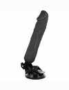 Vibrador Realístico Basecock Preto com Comando 20 cm,2184557