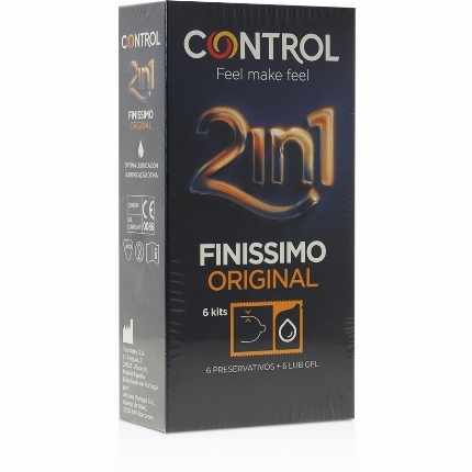 6 Condoms, and Lube Control, Pure, Original,3204571