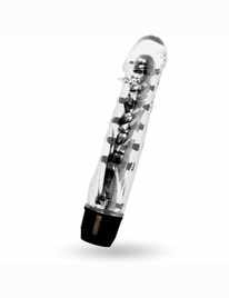 Vibrator Classic, Crystal, Black, 17.5 cm,2174579