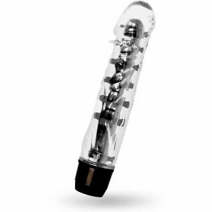 Vibrador Clássico Crystal Preto 17,5 cm,2174579