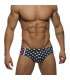 Sunga Addicted Star Printed Sport Stripe Azul Marinho,500042