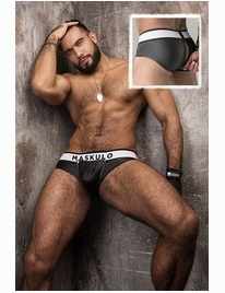 Cuecas Maskulo Briefs com Frente Destacável e Fecho,1254641