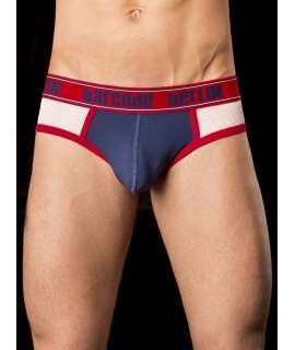 Briefs Kentish Town BARCODE White Navy Blue Red 125021